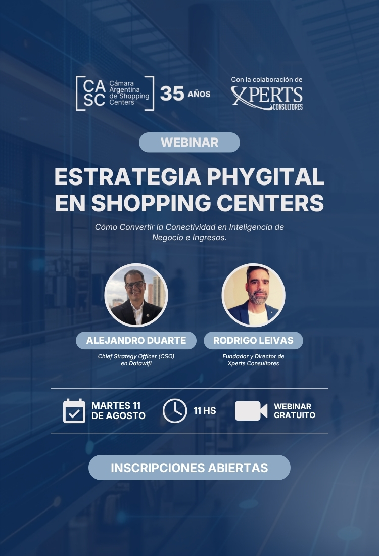 Webinar: Estrategia Phygital en Shopping Centers — martes 11 de agosto