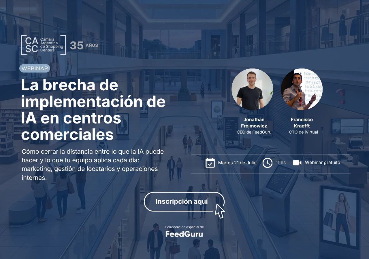 Webinar la brecha de implementaicon de IA en centros comerciales